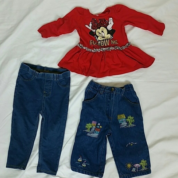 Disney Other - Baby girls 3 peice bundle size 18 months